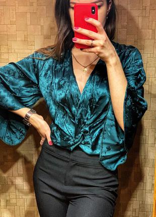 Сатиновая блуза