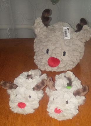 Теплая, зимняя шапка next