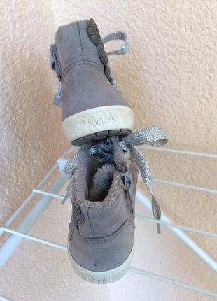 Стильные теплые ботинки высокие кеды кроссовки на флисе next 6 (23) размер3 фото