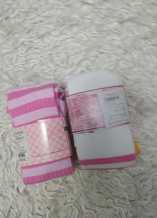 Колготи рожеві в смужку