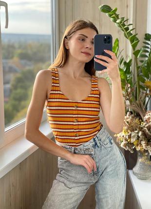 Трикотажний топ в рубчик 1+1=3