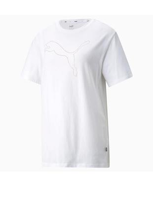 Удлиненная женская футболка свободного кроя bling puma