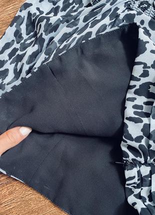 Красива шифонова блуза в леопардовий принт8 фото