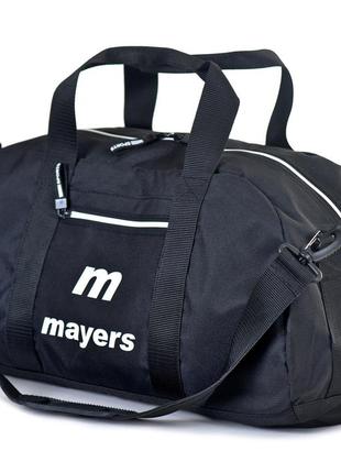 Вместительная спортивная сумка mayers черная для спортзала и путешествий (10/380/33)