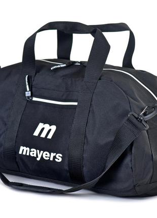 Містка спортивна сумка mayers чорна для спортзалу і подорожей (10/380/33)