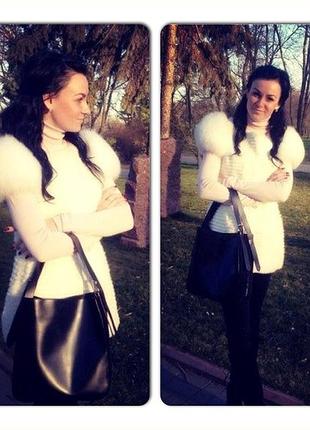 Жилетка кролик песець