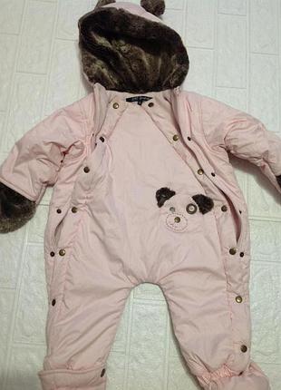 Комбинезон зимний для малышей на 1 год