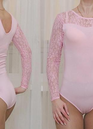 Купальник гімнастичний з гіпюром