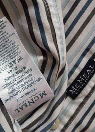 Рубашка в тонкую полоску mcneal 100%cotton. *26