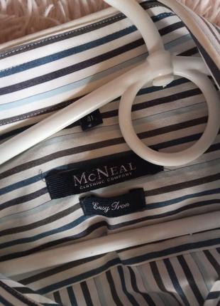 Рубашка в тонкую полоску mcneal 100%cotton. *26