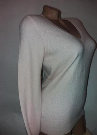 Шикарный тёплый нарядный кашемировый свитер, джемпер р.143 фото