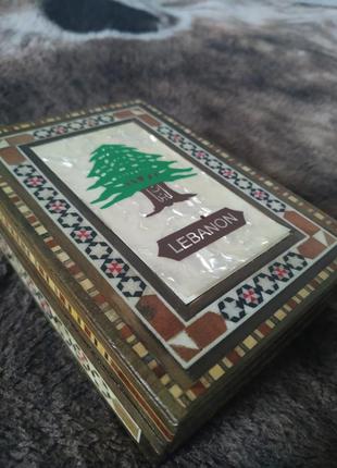 Lebanon деревянная шкатулка для украшений  винтаж.8 фото