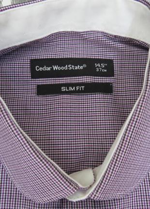 Рубашка с длинным рукавом приталенная размер 48.-50