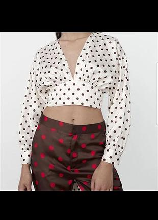 Кофточка блуза в горох от bershka