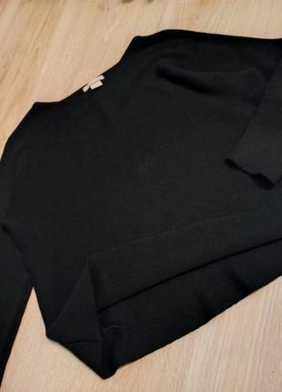 Стильный свободный черный джемпер свитер7 фото