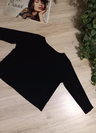 Стильный свободный черный джемпер свитер3 фото