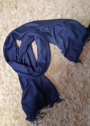 Палантин шарф красивого синього кольору