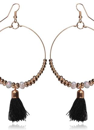 Длинные серьги с кистями венеция