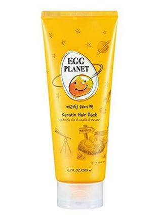 Кератиновая маска для волосся Super Greens Detoxifying Sheet Mask Sachet 200ml Pack of 8 ri egg planet keratin hair pack