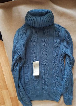 Теплий вовняний светр гольф 2