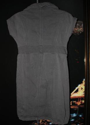 Платье хаки сафари (размер м-л)2 фото