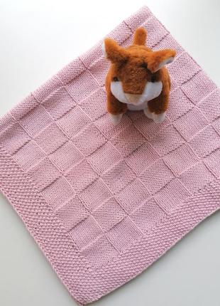 Вязаний детский плед