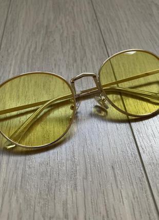 Новые очки солнцезащитные желтые2 фото