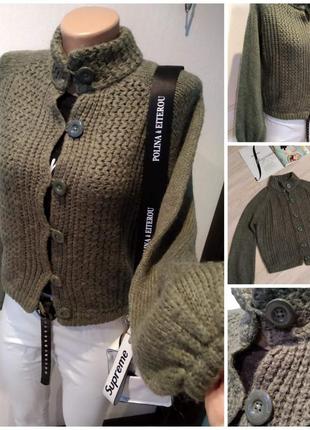 Теплая стильная кофта джемпер кардиган свитер1 фото