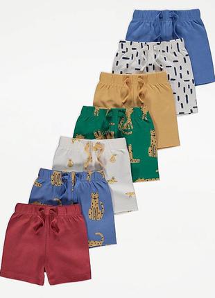 Шорти літні 18-24 міс 86-92 см шорты для мальчика однотонные хлопок