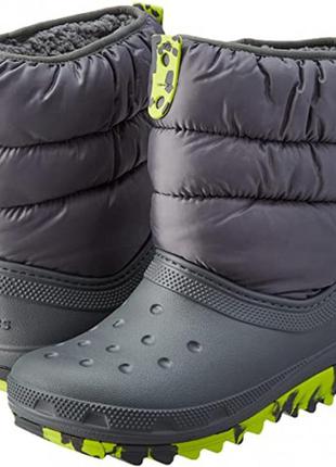 Зимние сапоги крокс crocs neo puff, j2