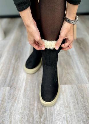 Жіночі черевики suede boots3 фото