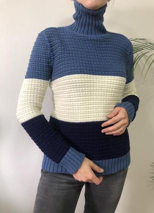 Свитер вязаный под шею светер гольф кофта