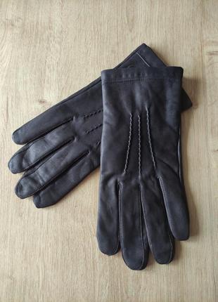 Стильные мужские кожаные перчатки, германия р.91 фото