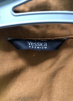 Платье льняное на пуговицах с разрезами yessica premium6 фото
