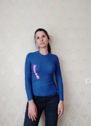 Гольф в рубчик красивого синего цвета primark