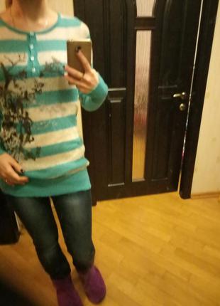 Красивый и теплый свитер, туника, oggi