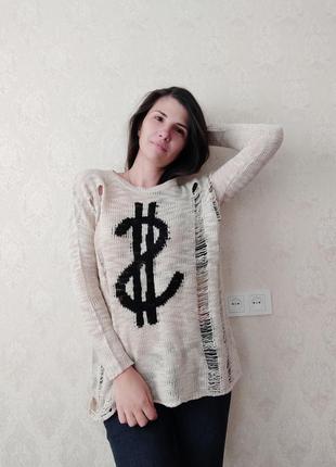 Трендовая кофточка в дырочках fresh made