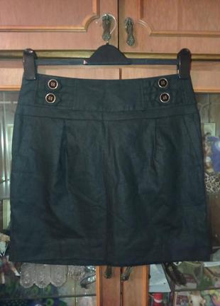 Спідниця на підкладці 55% льон uk12