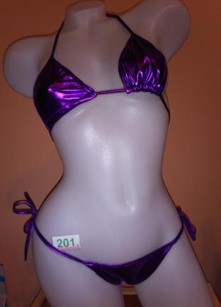 Арт. 201 купальник фиолетовый для танца на пилоне супер подарок ко дня святого валентина стрипденс6 фото