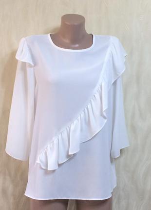 Красива білосніжна блузка papaya, р. 14