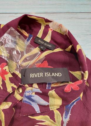 Рубашка/блуза river island 100% вискоза р. 16/2xl/446 фото