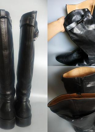 Nalini дизайнерские кожаные высокие демисезонные итальянские сапоги люкс rundholz owens sandro4 фото