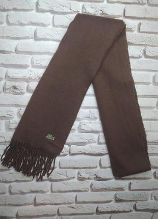 Lacoste шерстяной кашемировый шарф оригинал унисекс