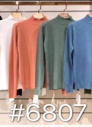 Итальянский свитер с вырезом стоечкой moni & co s/m, l/xl, шерсть, шелк, кашемир.
