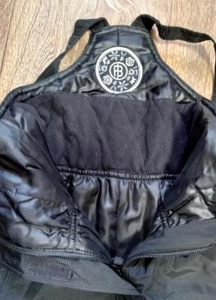 Полукомбинезон штаны спина утепленная  флисом  система роста