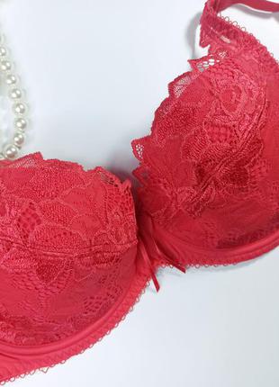 34dd /75dd потрясающий  красный кружевной бюстгальтер  lepel
