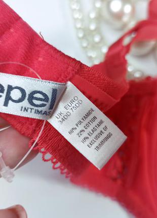 34dd /75dd приголомшливий червоний мереживний бюстгальтер lepel9 фото