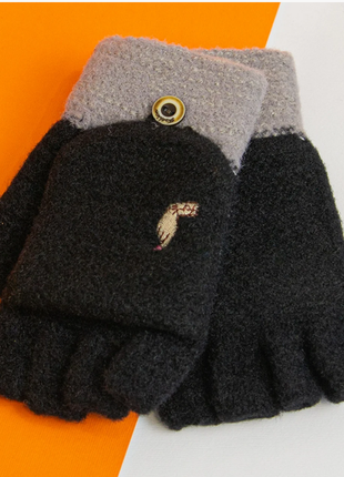 Рукавички.дитячі рукавички, мітенки на 7 - 8 - 9 - 10 років зимові.є ще забарвлення.ці м'які і прият1 фото