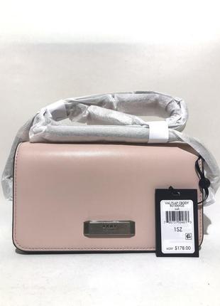 Сумка кроссбоди кожаная dkny val flap crossbody leather bag r01ekh35 оригинал6 фото