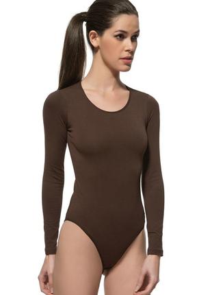 Боди коричневый